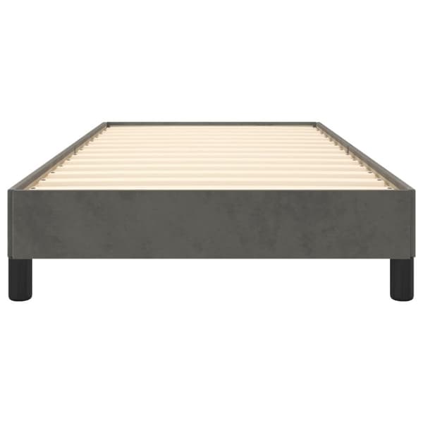 vidaXL sengeramme 80x200 cm fløjl mørkegrå