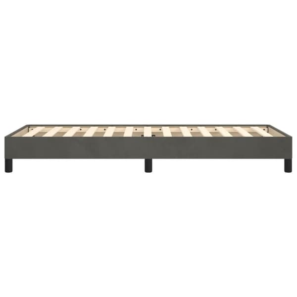 vidaXL sengeramme 80x200 cm fløjl mørkegrå