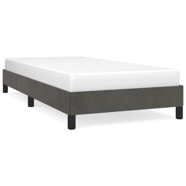 vidaXL sengeramme 80x200 cm fløjl mørkegrå