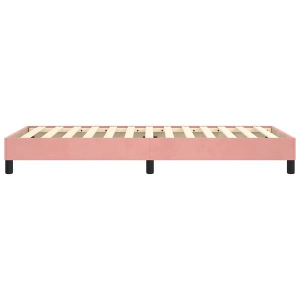 vidaXL sengeramme 80x200 cm fløjl pink