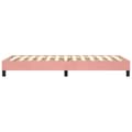 Miniatyrbillede 6 af 11: vidaXL sengeramme 80x200 cm fløjl pink