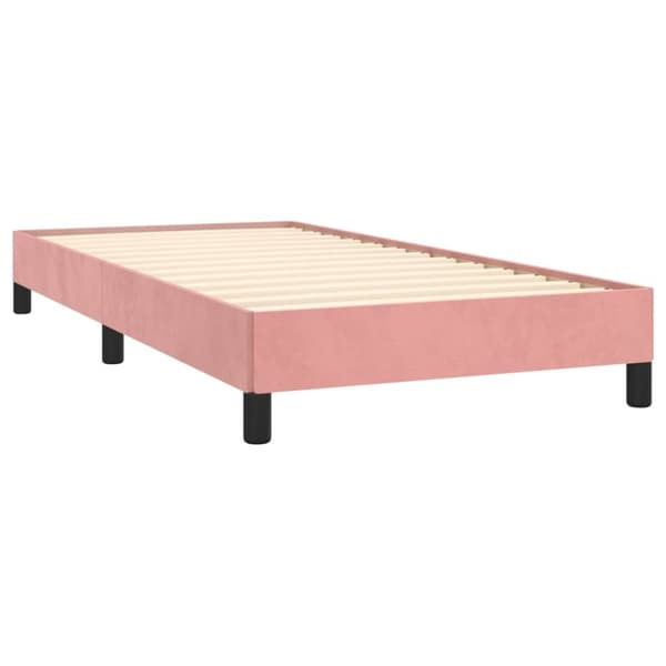 vidaXL sengeramme 80x200 cm fløjl pink