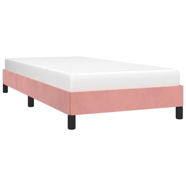 vidaXL sengeramme 80x200 cm fløjl pink