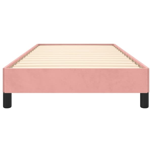 vidaXL sengeramme 80x200 cm fløjl pink