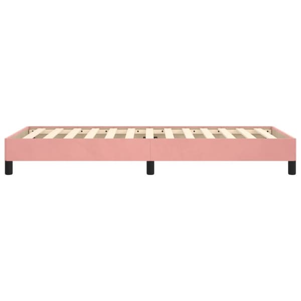 vidaXL sengeramme 80x200 cm fløjl pink