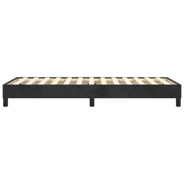 vidaXL sengeramme 80x200 cm fløjl sort