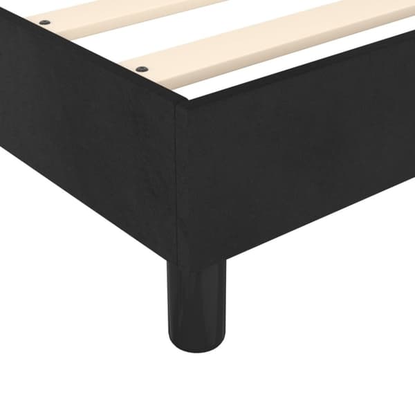 vidaXL sengeramme 80x200 cm fløjl sort
