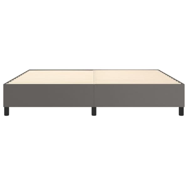 vidaXL sengeramme 200x200 cm kunstlæder grå