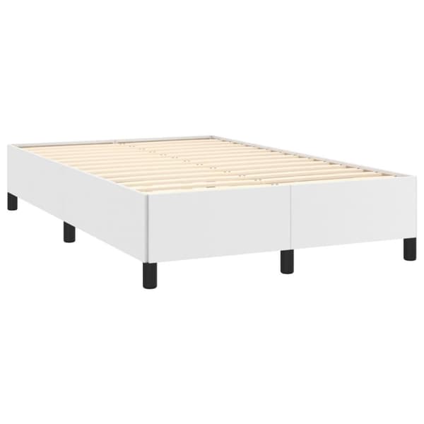 vidaXL sengeramme 120x200 cm kunstlæder hvid