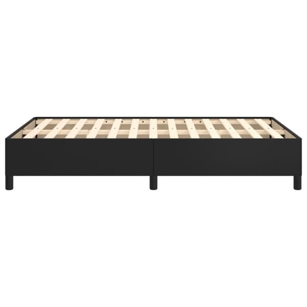 vidaXL sengeramme 120x200 cm kunstlæder sort