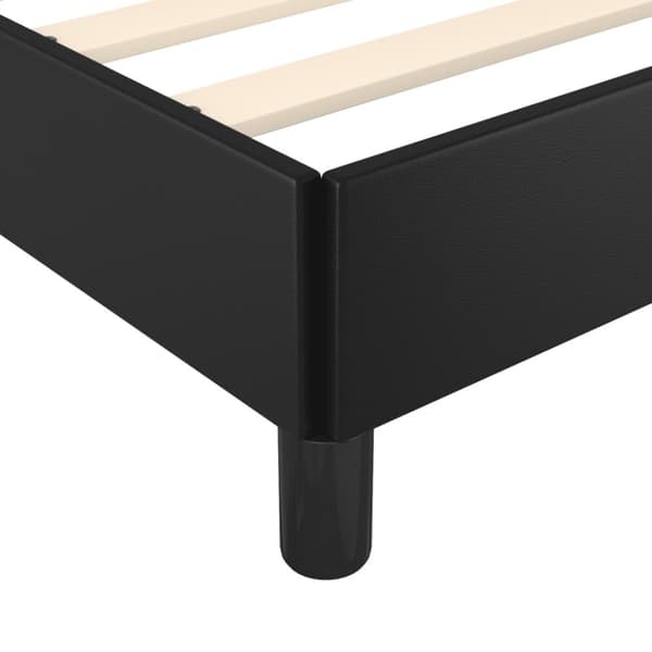 vidaXL sengeramme 120x200 cm kunstlæder sort