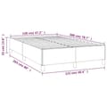 Miniatyrbillede 10 af 10: vidaXL sengeramme 120x200 cm kunstlæder sort