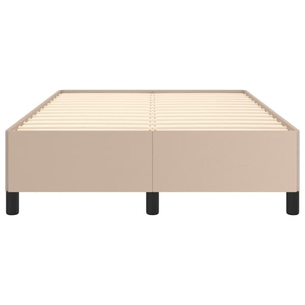 vidaXL sengeramme 120x200 cm kunstlæder cappuccinofarvet