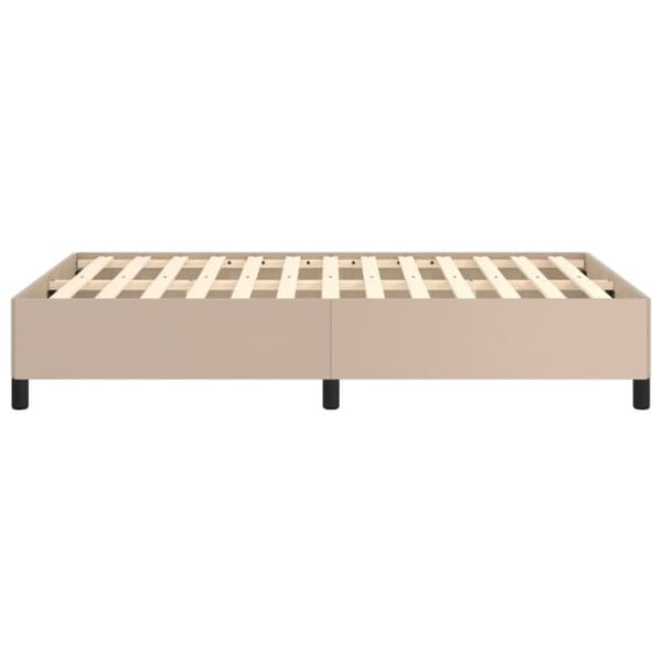 vidaXL sengeramme 120x200 cm kunstlæder cappuccinofarvet