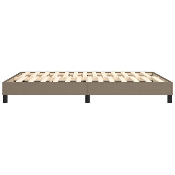 vidaXL sengeramme 140x190 cm stof gråbrun