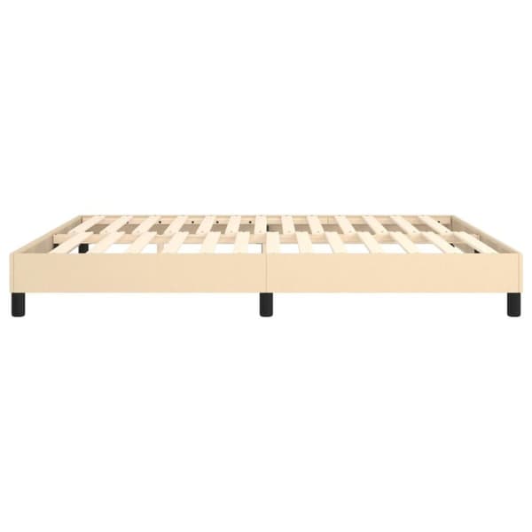 vidaXL sengeramme 180x200 cm stof cremefarvet