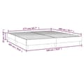 Miniatyrbillede 9 af 9: vidaXL sengeramme 180x200 cm stof cremefarvet