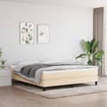 Miniatyrbillede 2 af 9: vidaXL sengeramme 180x200 cm stof cremefarvet