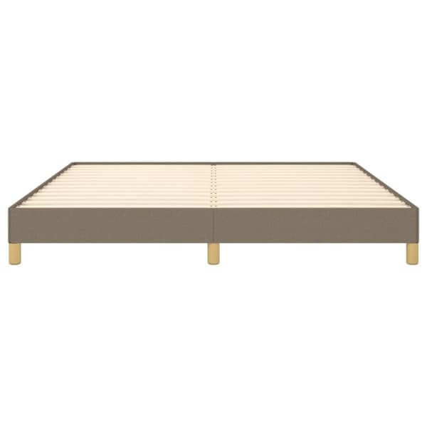 vidaXL sengeramme 180x200 cm stof gråbrun