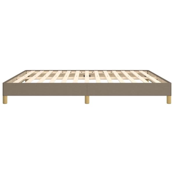 vidaXL sengeramme 180x200 cm stof gråbrun