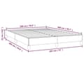 Miniatyrbillede 10 af 10: vidaXL sengeramme 180x200 cm stof gråbrun
