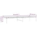 Miniatyrbilde 7 av 7: vidaXL Sengeramme i metall hvit 80x200 cm