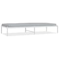 Miniatyrbilde 1 av 7: vidaXL Sengeramme i metall hvit 80x200 cm