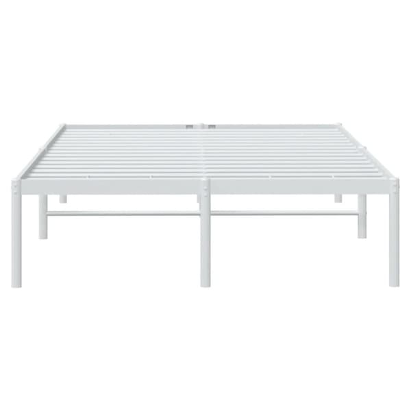 vidaXL sengeramme 120x190 cm metal hvid