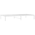 Miniatyrbilde 4 av 7: vidaXL Sengeramme i metall hvit 75x190 cm