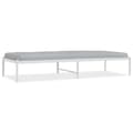 Miniatyrbilde 1 av 7: vidaXL Sengeramme i metall hvit 75x190 cm