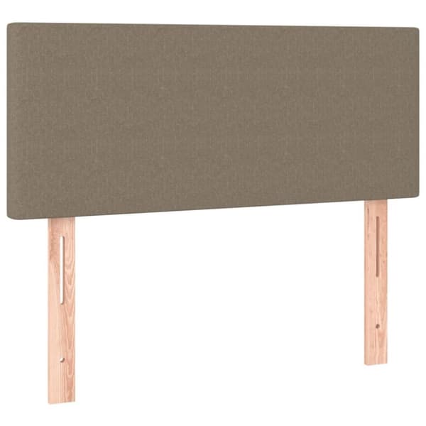 vidaXL kontinentalseng med madras 90x190 cm stof gråbrun