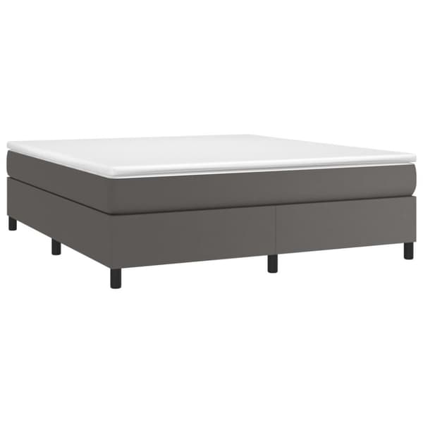 vidaXL sengeramme 180x200 cm kunstlæder grå