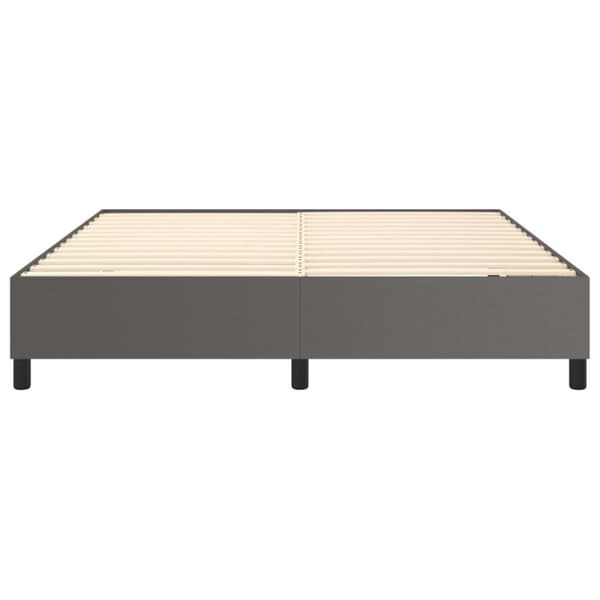 vidaXL sengeramme 180x200 cm kunstlæder grå