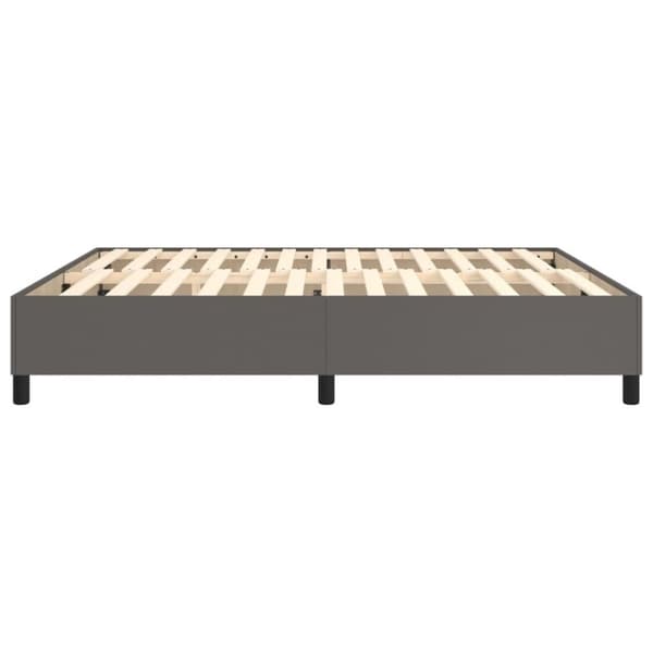 vidaXL sengeramme 180x200 cm kunstlæder grå