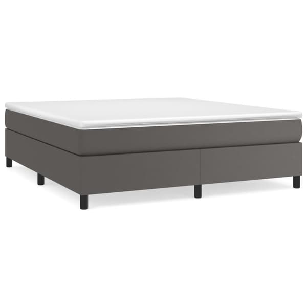 vidaXL sengeramme 180x200 cm kunstlæder grå