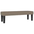 Miniatyrbillede 8 af 11: vidaXL Ramsäng med madrass taupe 140x190 cm tyg
