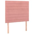 Miniatyrbillede 5 af 10: vidaXL kontinentalseng med madras 90x190 cm fløjl pink