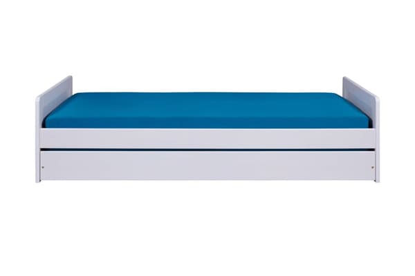 Surf seng 90x200cm med 1 uttrekkbar seng hvit.