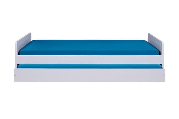Surf seng 90x200cm med 1 uttrekkbar seng hvit.
