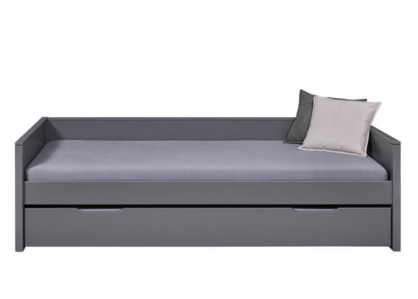 Dream seng 90x200cm med 1 uttrekkbar seng grå.