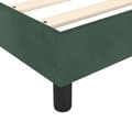 Miniatyrbillede 8 af 11: vidaXL kontinentalseng med madras 80x200 cm fløjl mørkegrøn