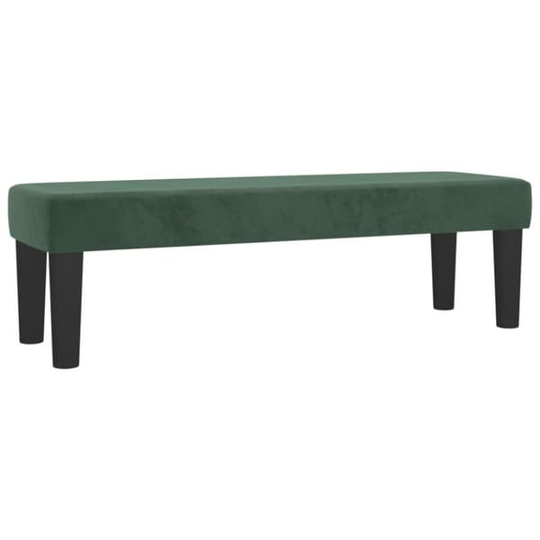vidaXL Ramsäng med madrass mörkgrön 140x200 cm sammet