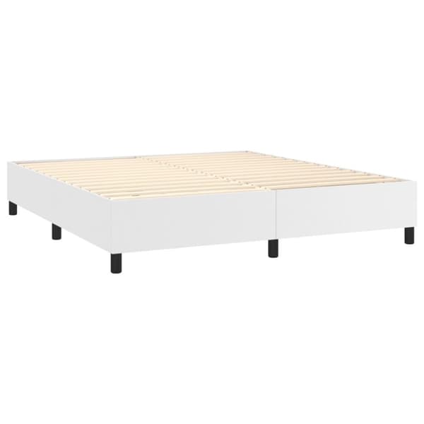 vidaXL sengeramme 180x200 cm kunstlæder hvid