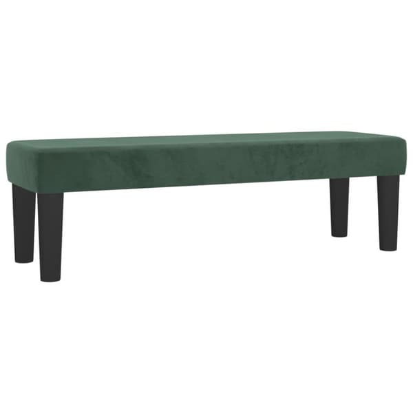 vidaXL Ramsäng med madrass mörkgrön 180x200 cm sammet