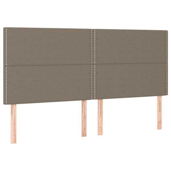 vidaXL kontinentalseng med madras 180x200 cm stof gråbrun