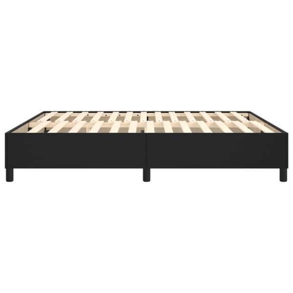 vidaXL sengeramme 160x200 cm kunstlæder sort