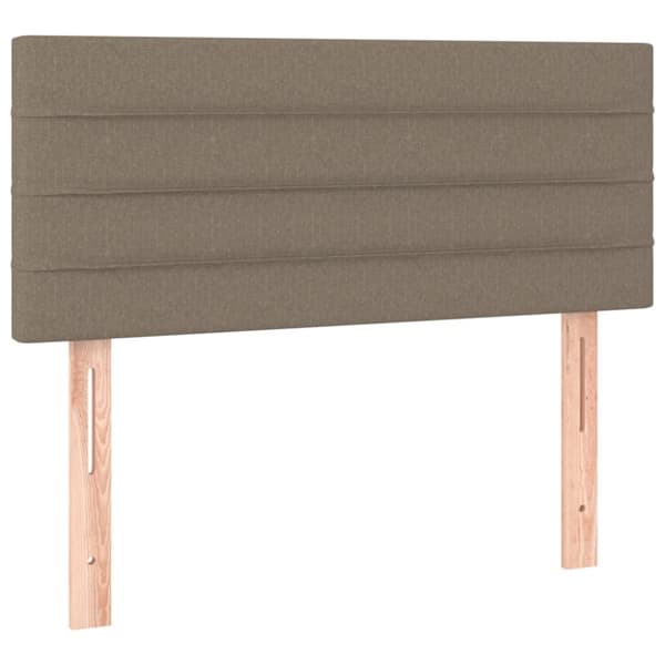 vidaXL kontinentalseng med madras 80x200 cm stof gråbrun