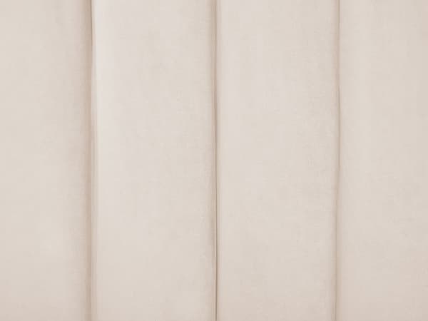 Parisänky vaalea beige 160 x 200 cm samettiverhoilu metallijalat sälepohja tuftattu retro