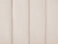Miniatyrbillede 10 af 10: Seng Beige Velour 140 x 200 cm Moderne Trekvart Seng Kanal Tuftet Sengegavl Halvandenmands 3 kvart Seng Retro Design Metalben