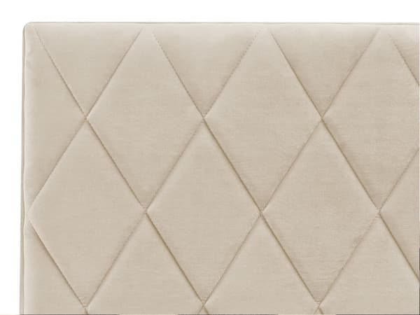 Seng Grå Velour 180 x 200 cm Moderne Blød Dobbeltseng med Opbevaring Diamant Rombe Mønster Quiltet Sengeramme Soveværelse Inspiration